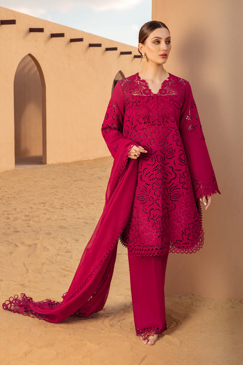 Rang Rasiya Red Luxury Lawn Collection Replica