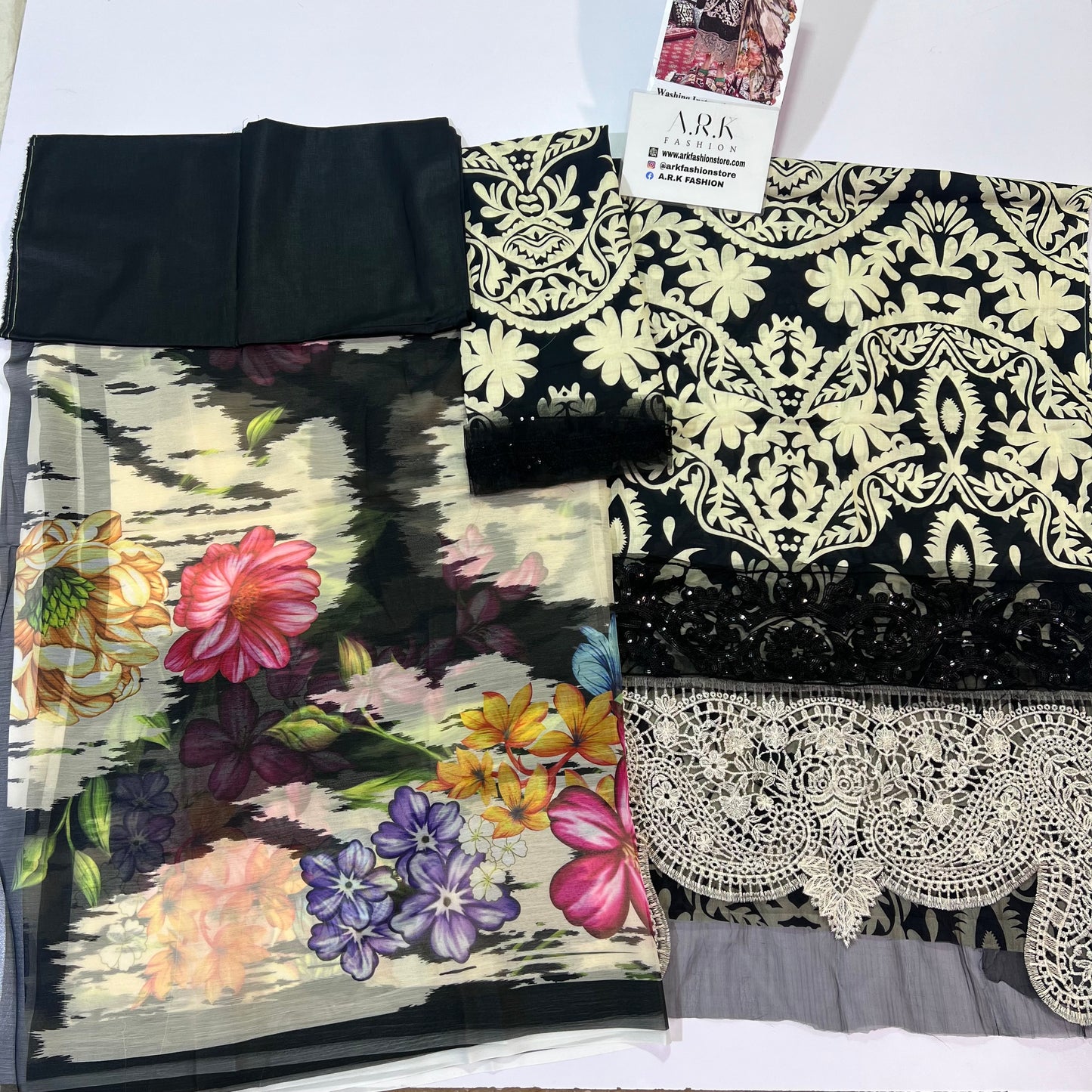 Maria B Black Digital Printed Lawn Collection - Replica