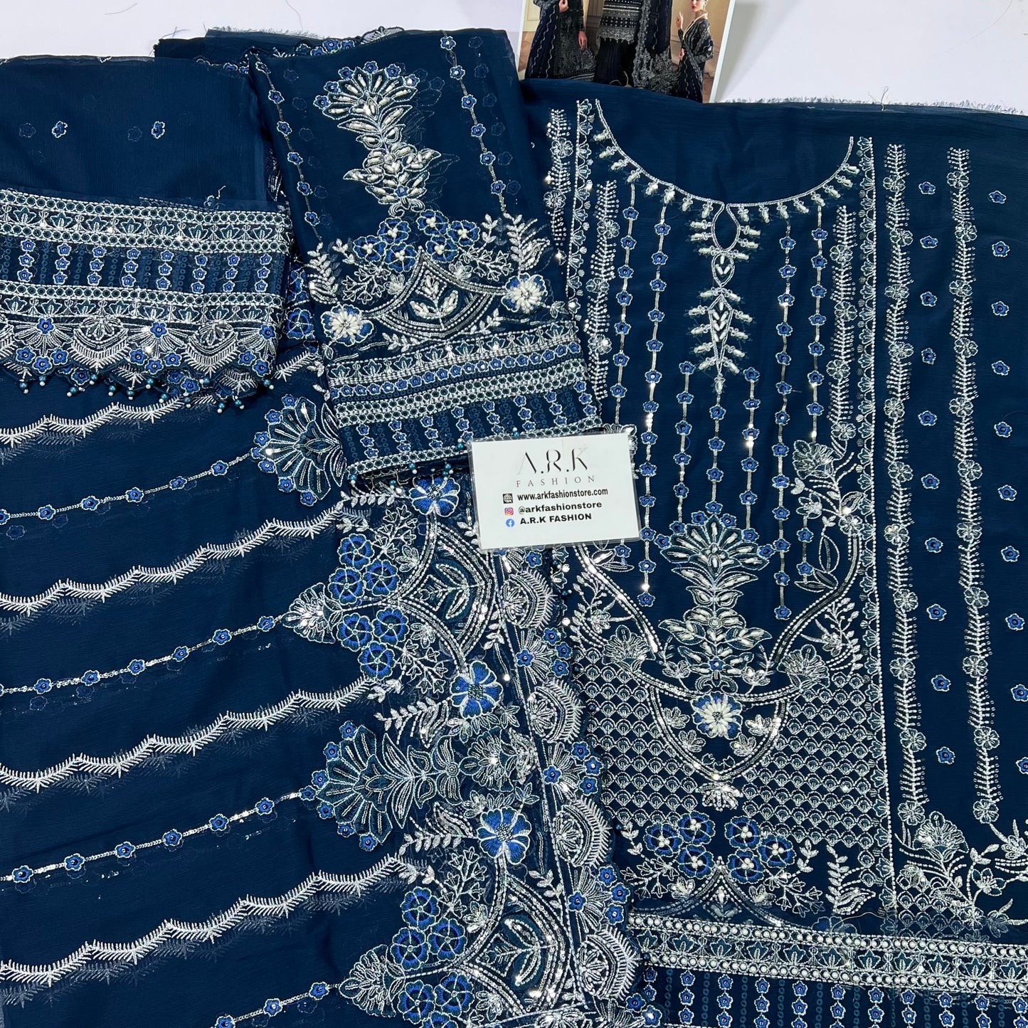 Gulaal Blue Formal Collection- Replica