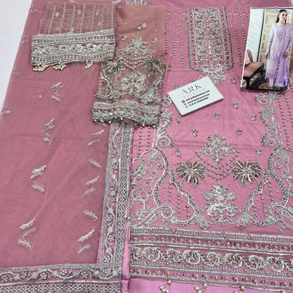 Gulaal Purple Formal Collection Organza Replica