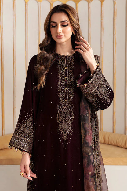 Jazmin Maroon Formal Collection Velvet - Replica