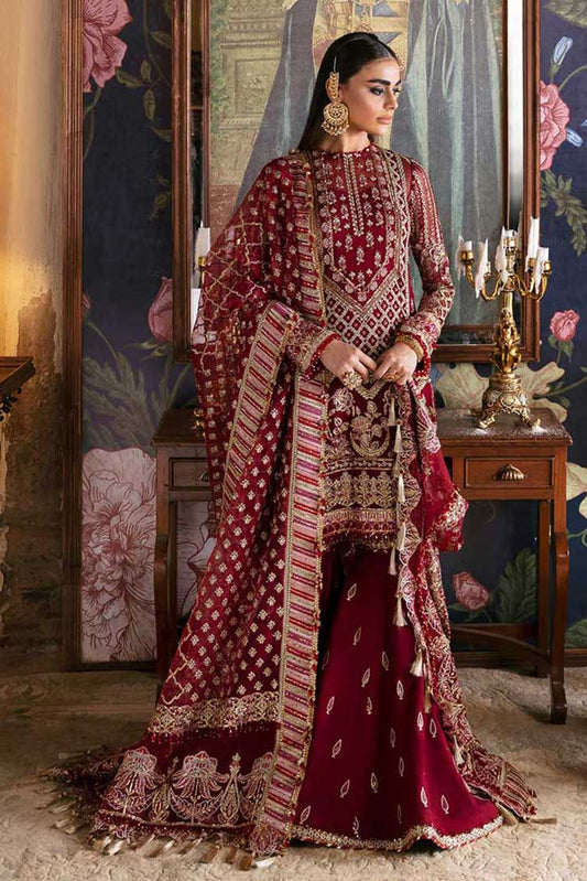 Afrozeh Red Bridal Wear Collection- Replica