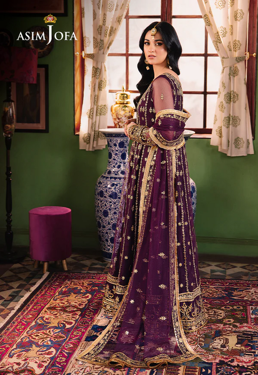 Asim Jofa Purple Formal Collection Maxi - Replica