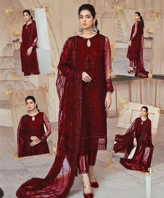 Mushq Maroon Formal Collection  AM-24 - Replica