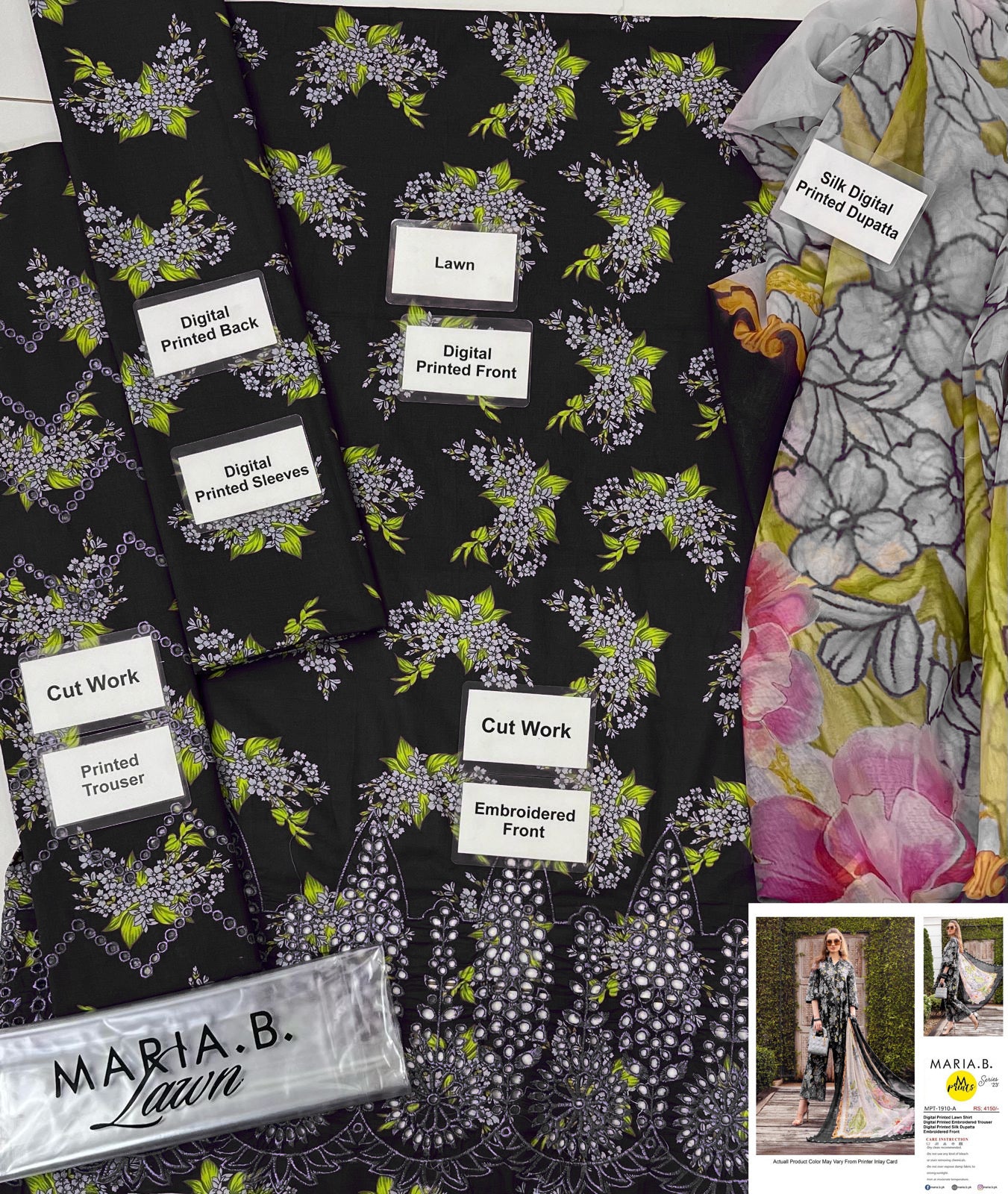 Maria.B MPRINT Luxury Digital Printed Lawn Collection - Replica