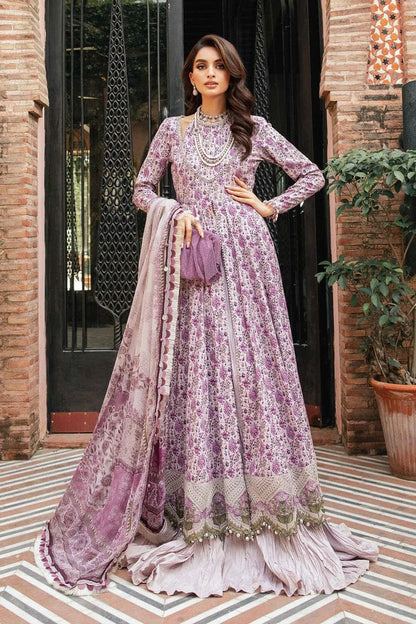 Maria B Purple Digital Printed Lawn Collection - Replica