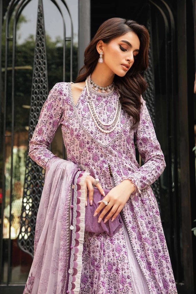 Maria B Purple Digital Printed Lawn Collection - Replica