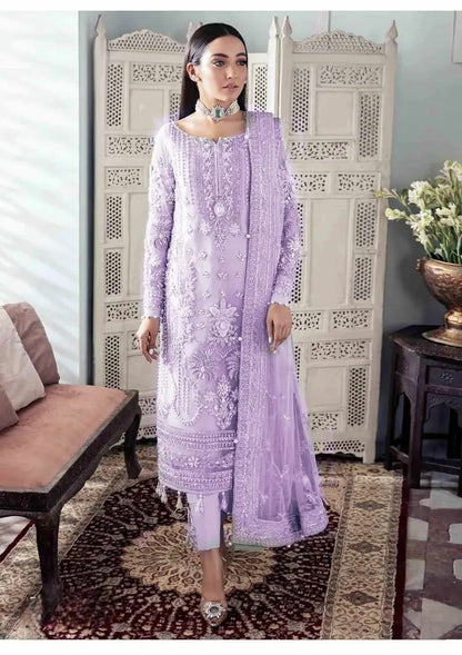 Gulaal Purple Formal Collection Organza Replica