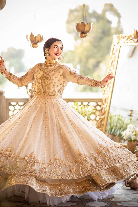 Maha Wajahat 16 Kali Maxi Bridal Wear Collection - Replica