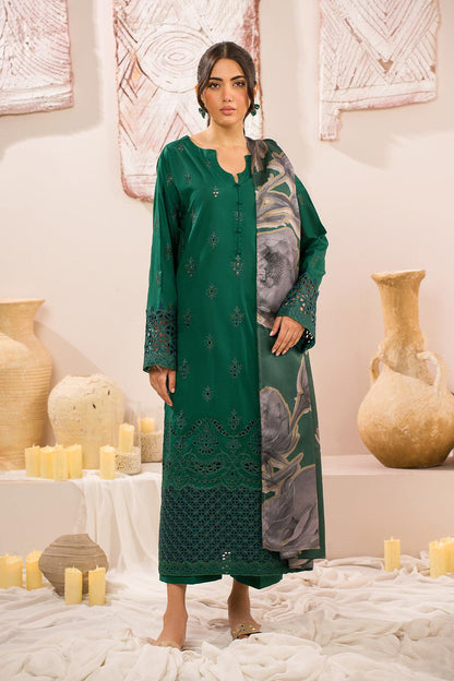 Iznik (DARK GREEN) Luxury Lawn Collection - Replica