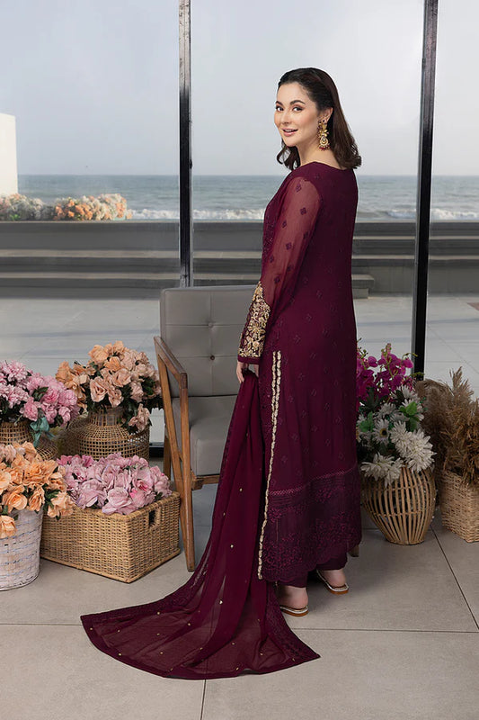 Azure Maroon Formal Collection Chiffon - Replica