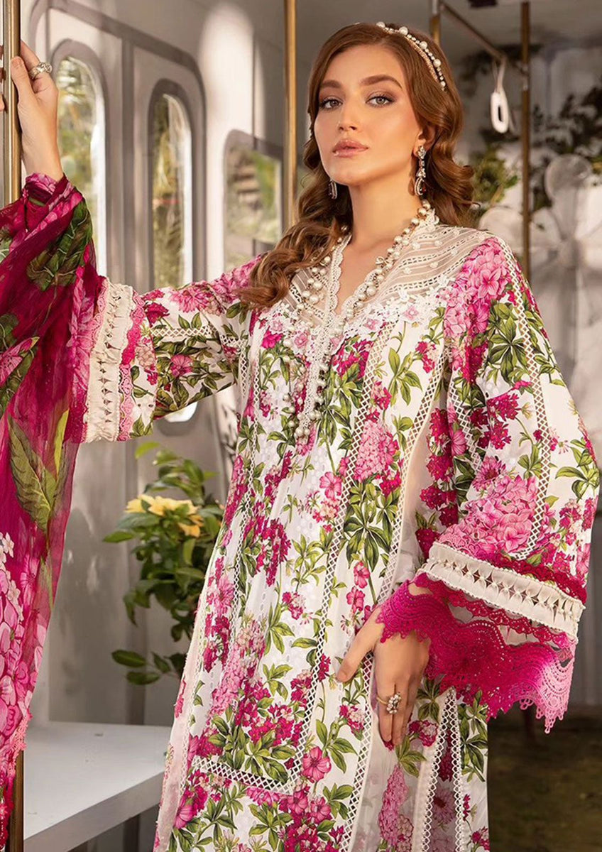 Maria.B MPRINT Pink Luxury Lawn Collection Replica A R K Fashion Premium Clothing Store