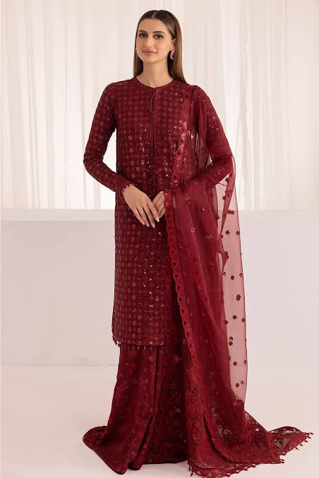 Baroque Maroon Formal Collection - Replica