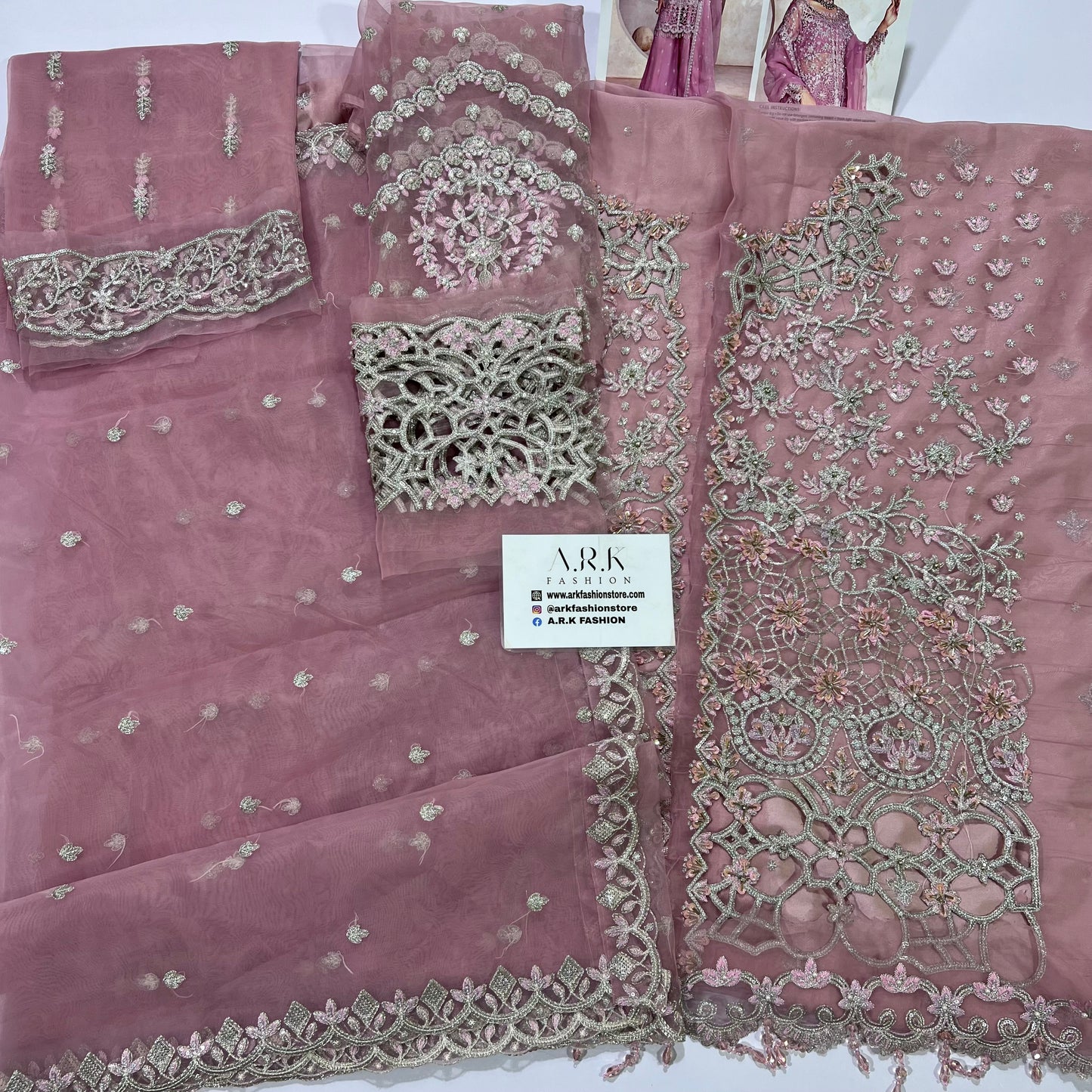 Rang Rasiya Pink Formal Organza  Collection- Replica