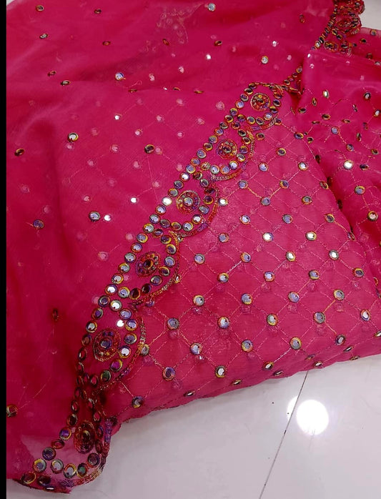 Hiba bukhari v-2 chiffon 3pcs