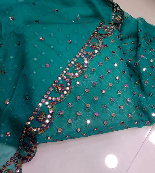 Hiba bukhari v-2 chiffon 3pcs