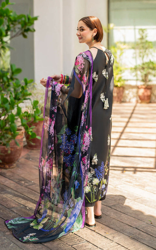 Asifa Nabeel Black Printed Lawn -24 - Replica