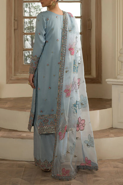 Barouqe Sky Blue Formal Collection Organza - Replica