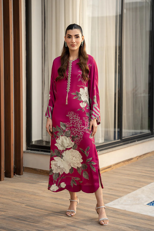 Lulusar Pink Digital Printed Silk Formal Collection - Replica