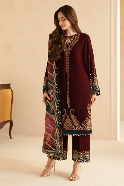 Jazmin Maroon Formal Collection Velvet - Replica