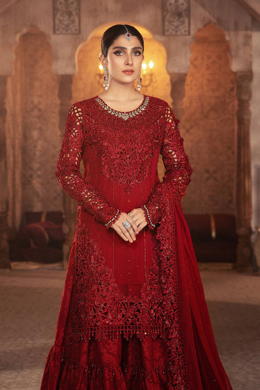 Maria.b Formal Gharara Collection Net Replica